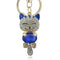 Lucky Smile Cat Crystal Rhinestone Keyrings Key Chains Holder Purse Bag For Car christmas Gift Keychains Jewelry llaveros K218-Blue-JadeMoghul Inc.