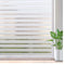 LUCKYYJ Window Sticker Striped Window Decal Non-Adhesive Privacy Film, Vinyl Glass Film Window Tint for Home Kitchen and Office AExp