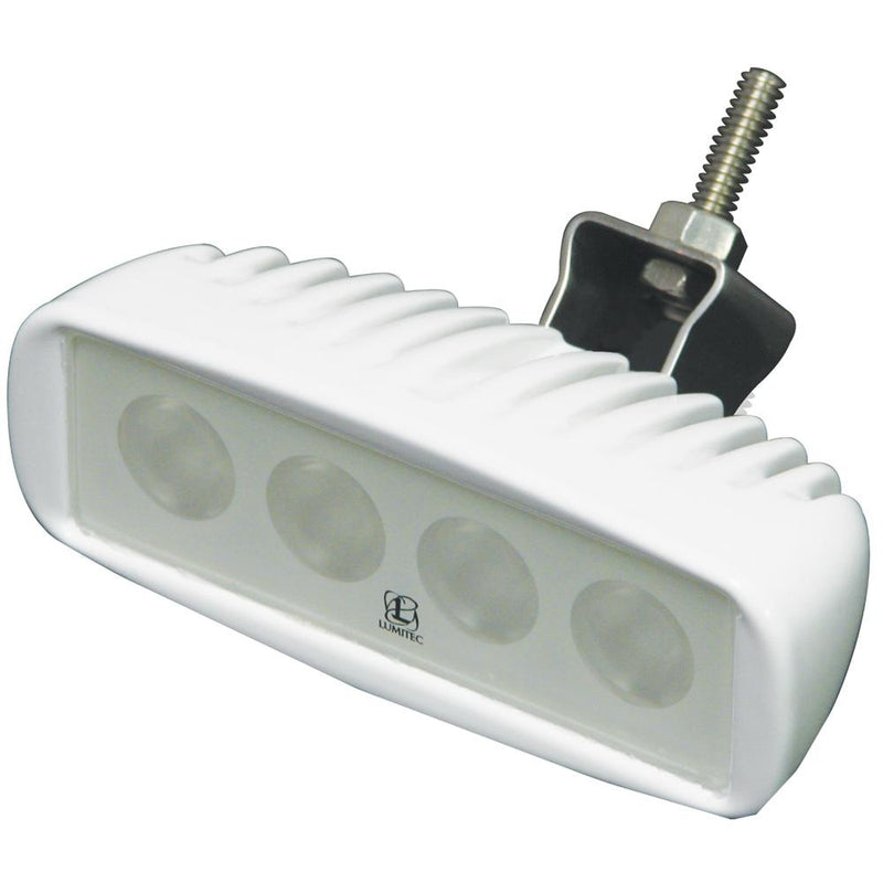 Lumitec Caprera LED Cockpit Flood Light - Bracket Mount - White [101040]-Flood/Spreader Lights-JadeMoghul Inc.
