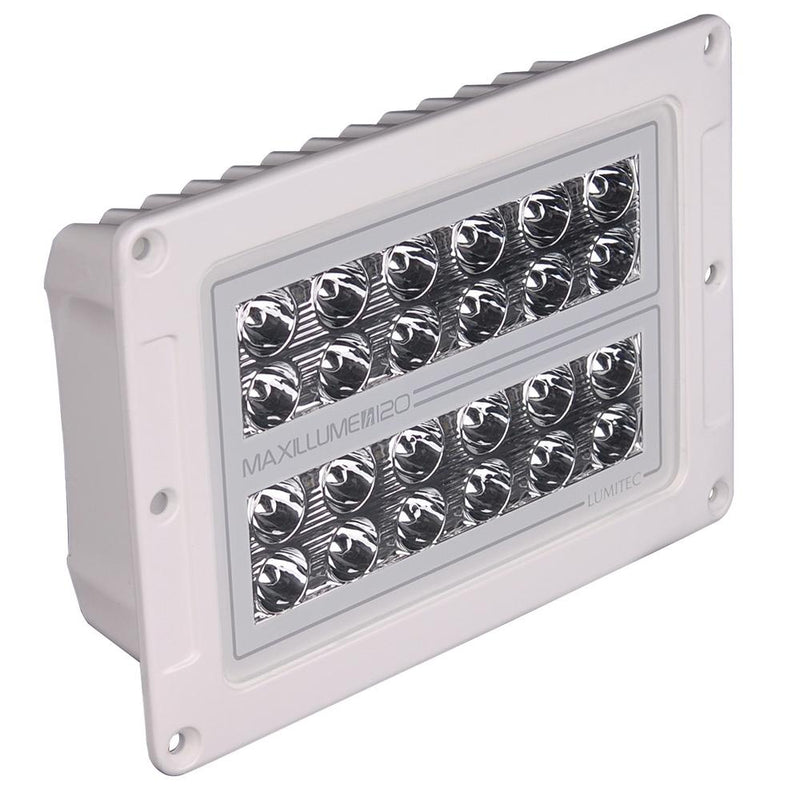 Lumitec Maxillume h120 - Flush Mount Flood Light - White Housing - White Dimming [101348]-Flood/Spreader Lights-JadeMoghul Inc.