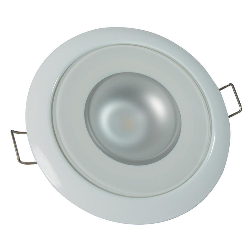 Lumitec Mirage - Flush Mount Down Light - Glass Finish-White Bezel - 2-Color White-Red Dimming [113122]-Dome/Down Lights-JadeMoghul Inc.