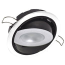 Lumitec Mirage Positionable Down Light - White Dimming, Red-Blue Non-Dimming - White Bezel [115128]-Dome/Down Lights-JadeMoghul Inc.