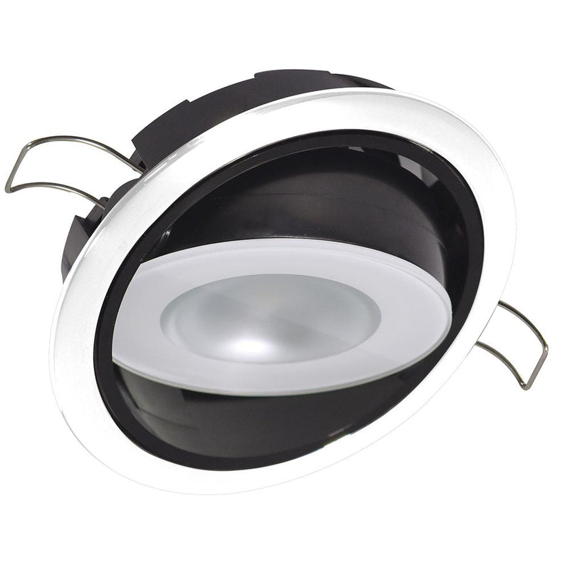 Lumitec Mirage Positionable Down Light - White Dimming - White Bezel [115123]-Dome/Down Lights-JadeMoghul Inc.