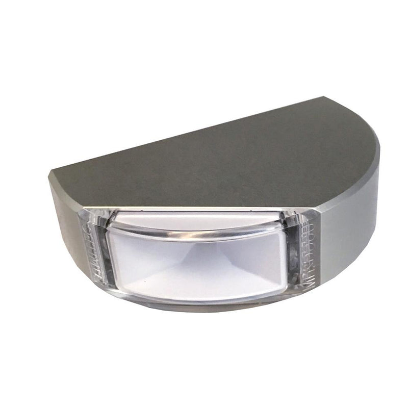 Lumitec Surface Mount Navigation Light - Classic Aluminum - Starboard Green [101578]-Navigation Lights-JadeMoghul Inc.