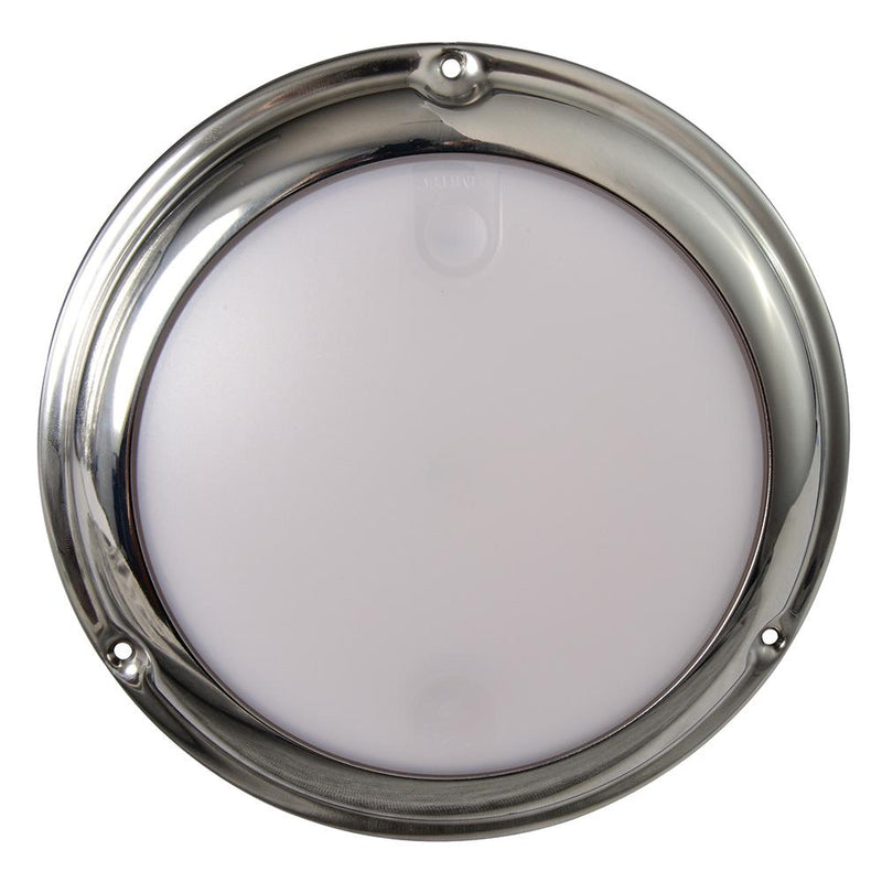 Lumitec TouchDome - Dome Light - Polished SS Finish - 2-Color White-Blue Dimming [101097]-Dome/Down Lights-JadeMoghul Inc.