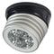 Lumitec Zephyr LED Spreader-Deck Light -Brushed, Black Base - White Non-Dimming [101326]-Flood/Spreader Lights-JadeMoghul Inc.