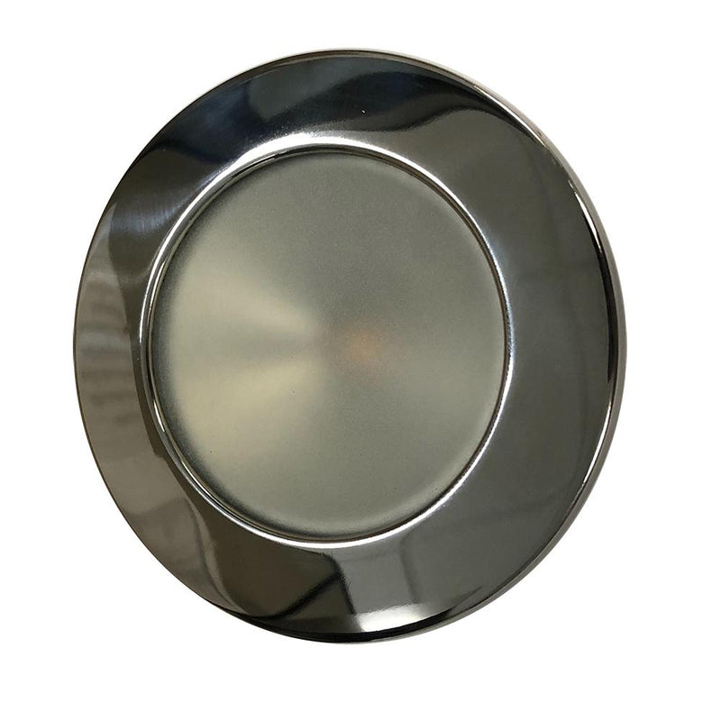 Lunasea Gen 3 Indoor-Outdoor Recessed 3.5 LED Light - 2700K 85 CRI Dimmable COB LED - Warm White-Polished SS Bezel [LLB-46WW-3A-SS]-Interior / Courtesy Light-JadeMoghul Inc.
