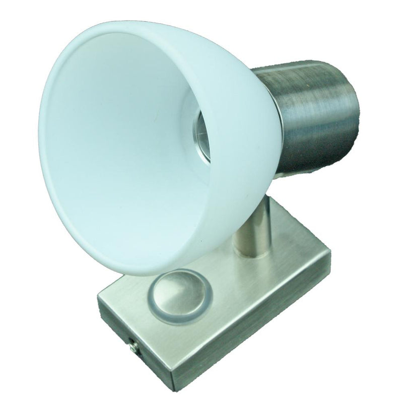 Lunasea LED Wall Mount Light Fixture - Touch Dimming - Brushed Nickel - Warm White - 3W [LLB-33EW-81-OT]-Interior / Courtesy Light-JadeMoghul Inc.