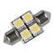 Lunasea Single-Sided 4 LED Festoon - 10-30VDC-0.7W-60 Lumens - Warm White [LLB-202W-21-00]-Bulbs-JadeMoghul Inc.