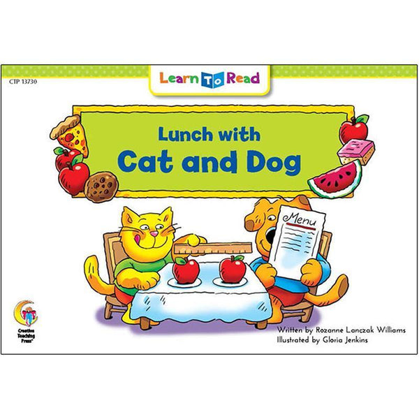 LUNCH W CAT AND DOG LEARN TO READ-Learning Materials-JadeMoghul Inc.
