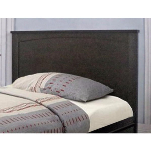 Luxurious Dark Brown Finish Twin Size Headboard.