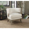 Luxuriously Styled Accent Chair, White-Armchairs and Accent Chairs-White-JadeMoghul Inc.