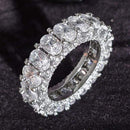luxury 925 sterling silver wedding band eternity ring for women big gift for ladies love wholesale lots bulk jewelry R4577 AExp