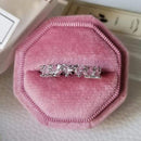 luxury 925 sterling silver wedding band eternity ring for women big gift for ladies love wholesale lots bulk jewelry R4577 AExp
