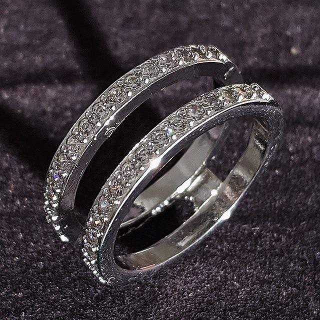 luxury 925 sterling silver wedding band eternity ring for women big gift for ladies love wholesale lots bulk jewelry R4577 AExp
