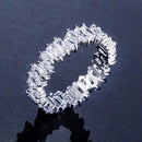 luxury 925 sterling silver wedding band eternity ring for women big gift for ladies love wholesale lots bulk jewelry R4577 AExp