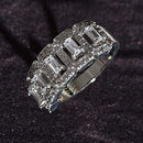 luxury 925 sterling silver wedding band eternity ring for women big gift for ladies love wholesale lots bulk jewelry R4577 AExp