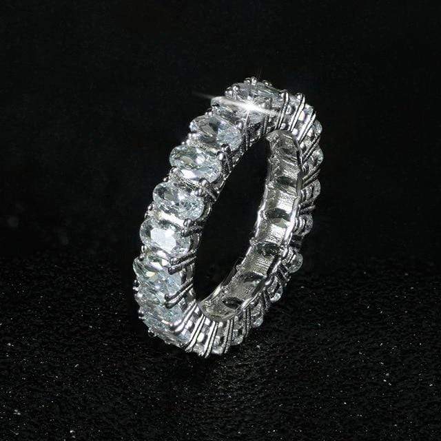 luxury 925 sterling silver wedding band eternity ring for women big gift for ladies love wholesale lots bulk jewelry R4577 AExp