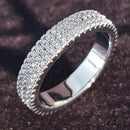 luxury 925 sterling silver wedding band eternity ring for women big gift for ladies love wholesale lots bulk jewelry R4577 AExp