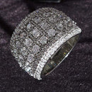 luxury 925 sterling silver wedding band eternity ring for women big gift for ladies love wholesale lots bulk jewelry R4577 AExp