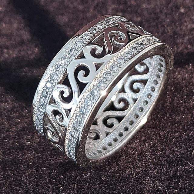 luxury 925 sterling silver wedding band eternity ring for women big gift for ladies love wholesale lots bulk jewelry R4577 AExp