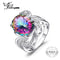 Luxury Cocktail Ring 9.5ct Genuine Gem Stone Rainbow Fire Mystic Topaz Ring Concave Pure Solid 925 Sterling Silver Jewelry Women-6-JadeMoghul Inc.