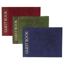 Luxury Cover with Gold Foil Print Guest Book Burgundy (Pack of 1)-Wedding Reception Accessories-JadeMoghul Inc.