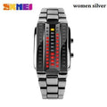 Luxury Lovers' Wristwatch For Men & Women-women silver-JadeMoghul Inc.