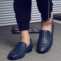 Luxury Moccasins / Leather Loafers / Italian Style Shoes-001 Blue-6-JadeMoghul Inc.
