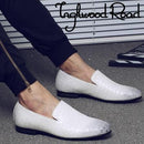 Luxury Moccasins / Leather Loafers / Italian Style Shoes-001 White-6-JadeMoghul Inc.