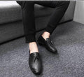 Luxury Moccasins / Leather Loafers / Italian Style Shoes-002 Black-6-JadeMoghul Inc.