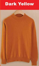 Luxury Soft Cashmere Feel Mock Neck Poullover-jianghuang-S-JadeMoghul Inc.
