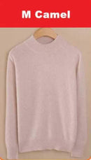 Luxury Soft Cashmere Feel Mock Neck Poullover-sapphire blue-S-JadeMoghul Inc.