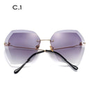 Luxury Sunglasses Women Designer Brand Fashion Rimless Sun Glasses-C.1-JadeMoghul Inc.