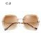 Luxury Sunglasses Women Designer Brand Fashion Rimless Sun Glasses-C.2-JadeMoghul Inc.