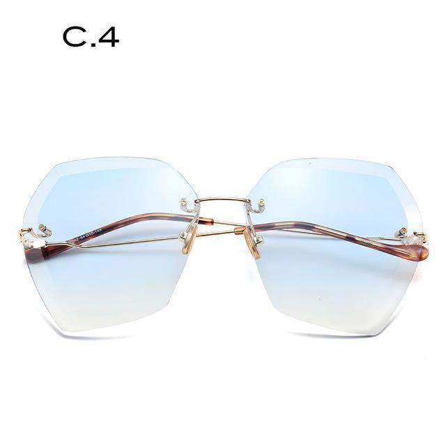 Luxury Sunglasses Women Designer Brand Fashion Rimless Sun Glasses-C.4-JadeMoghul Inc.