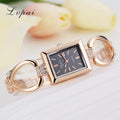 Luxury Women Bracelet Watch - Women Dress Wristwatch-Rose Gold Black 2-JadeMoghul Inc.
