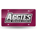 LZC Laser Cut Tag (Color Packaged) NCAA New Mexico State "Nm State" Maroon Bkg RICO