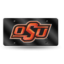 LZC Laser Cut Tag (Color Packaged) NCAA Oklahoma State "OSU" Laser Tag (Black) RICO