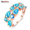 LZESHINE Wedding Ring Bands Bijouterie Finger Ring Rose Gold Color With Colorful Austrian Zirconia 2016 Anillos CRI0242-A-5-242A3-JadeMoghul Inc.