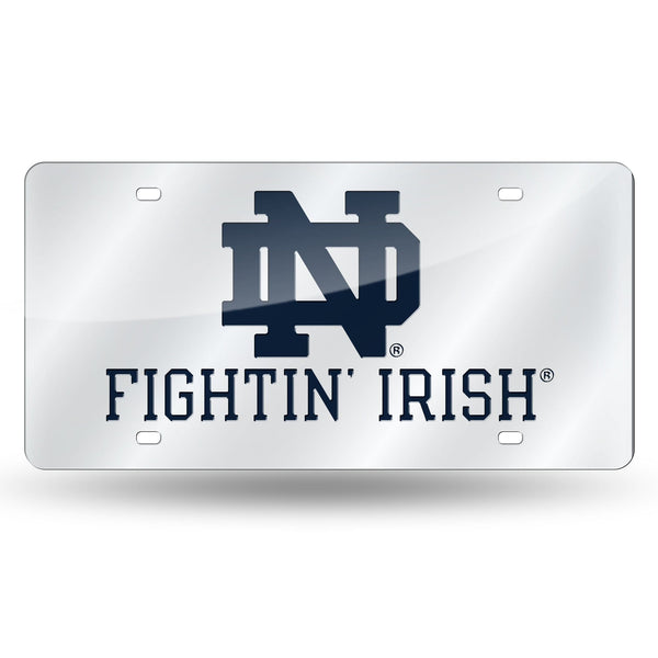 LZS Laser Cut Tag (Silver Packaged) NCAA Notre Dame Silver Laser Tag RICO