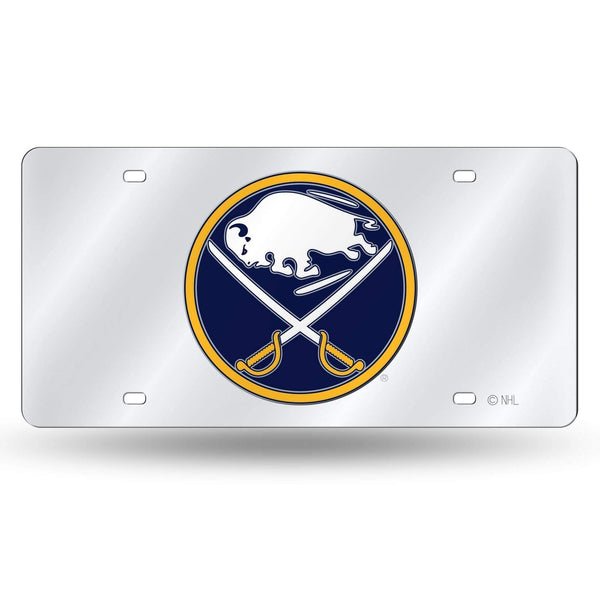 LZS Laser Cut Tag (Silver Packaged) NHL Sabres Primary Logo Silver Laser Tag RICO