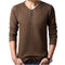 M-4XL Winter Henley Neck Sweater Men Cashmere Pullover Christmas Sweater Mens Knitted Sweaters Pull Homme Jersey Hombre 2018-Coffee-M-JadeMoghul Inc.
