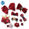 M MISM 2017 10Pcs Cute Crown Bowknot Kind Hairpin Set Flower Star Girls HairClip Hair Accessories Headwear Headband Hairgrip New-red wine-JadeMoghul Inc.
