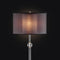 Magda Contemporary Floor Lamp-Floor Lamps-Black Chrome-Leather-JadeMoghul Inc.