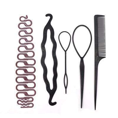 Magic Donut Bun Maker DIY Women Hair Accessories Braid Styling Hairpins Barrettes Twist Hair Clips Hairstyle Braiding Tools AExp