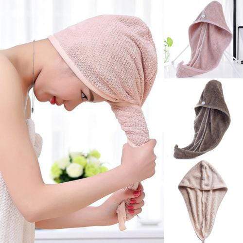 Magic Microfiber Hair Fast Drying Dryer Towel Bath Wrap Hat Quick Cap Turban Dry AExp