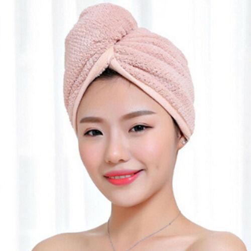 Magic Microfiber Hair Fast Drying Dryer Towel Bath Wrap Hat Quick Cap Turban Dry AExp