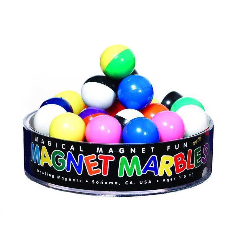 MAGNET MARBLES 20 SOLID COLORED-Learning Materials-JadeMoghul Inc.