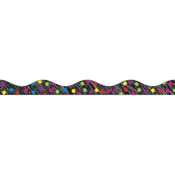 MAGNETIC BORDER BLACK SCRIBBLE-Supplies-JadeMoghul Inc.